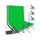 Soporte Estudio Neewer 1.8X2.8 Mts. con fondo Negro Bco y Verde