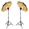 Kit de 2 Lámparas con Sombrillas HTZ VL-2057