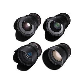 Kit de 4 Lentes Rokinon T1.5 Cine DS Lens Montura Canon (24mm, 35mm, 50mm y 85mm)