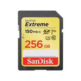 Tarjeta SanDisk Extreme SDXC de 256GB 150MB/s