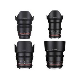 Kit de 4 Lentes Rokinon Cine DS Lens Montura Sony E (16mm, 35mm, 50mm y 85mm)