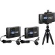 Kit Micrófono Dual Lavalier Comica CVM-WS60 Combo,Kit Micrófono Condensador Blue Snowball ICE USB con audífonos y filtro antipo