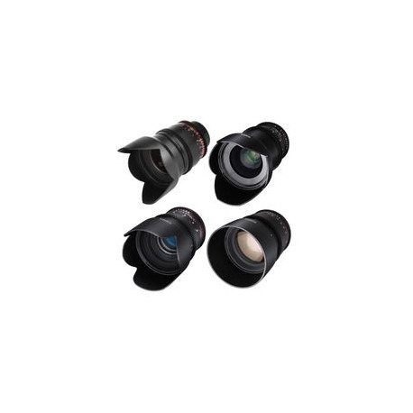 Kit de 4 Lentes Rokinon Cine DS Lens Montura Canon (16mm, 35mm, 50mm y 85mm)