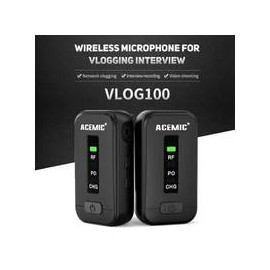 Micrófono Lavalier inalámbrico Acemic VLOG100 V1,Micrófono Lavalier Inalámbrico Acemic D-130,Micrófono Lavalier Dual VidPro XM-