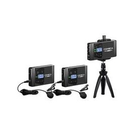Kit Micrófono Dual Lavalier Comica CVM-WS60 Combo,Lámpara Neewer LED-NL660,Lámpara Neewer LED-960 con Cortadoras,Lámpara Mini A