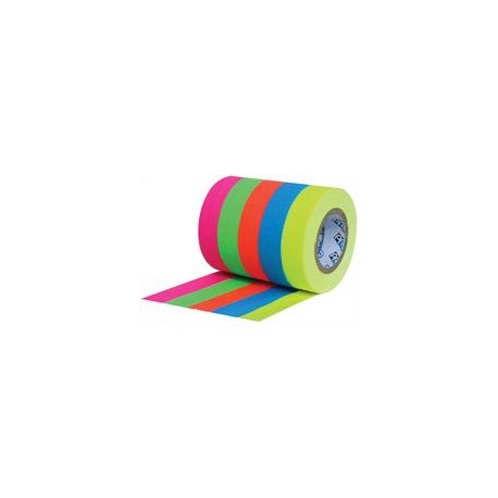 Kit de 5 Cintas ProTapes Pro Neon Spike 1/2" x 6 yd (Rosa, Amarillo, Verde, Naranja, Azul),Cassette Limpiador de Cabezas Mini D