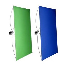 Panel de Fondo Neewer Chromakey Verde/Azul 100x140 cms c/Varillas