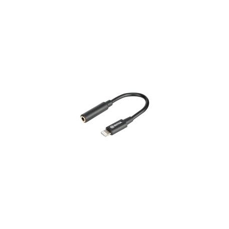 Cable Convertidor Boya BY-K3 3.5mm TRRS (female) a Lightning  (male)