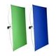Panel de Fondo Neewer Chromakey Verde/Azul 100x140 cms c/Varillas
