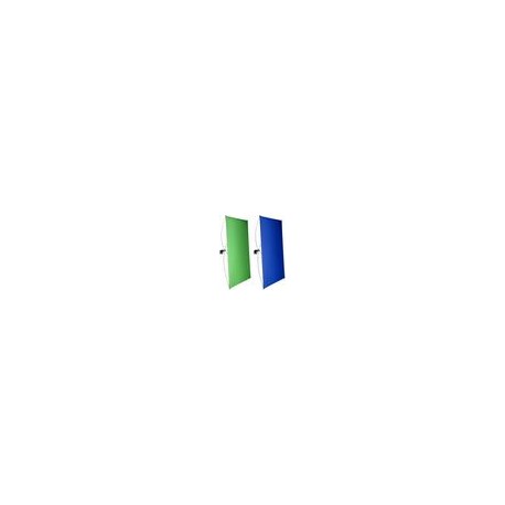 Panel de Fondo Neewer Chromakey Verde/Azul 100x140 cms c/Varillas
