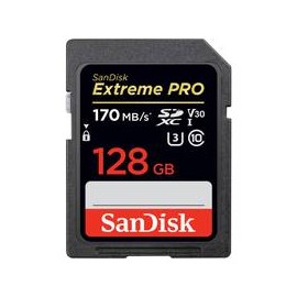 Tarjeta SanDisk Extreme PRO SDXC de 128GB 170MB/s