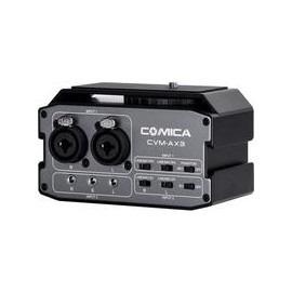Mixer de Audio Comica CVM-AX3,Micrófono Lavalier Inalámbrico Comica CVM-WM100,Kit de Micrófono Lavalier Inalámbrico Comica CVM-