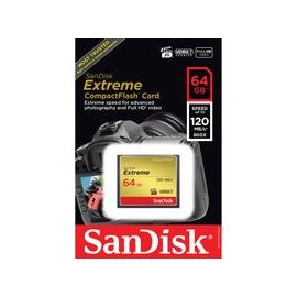 Tarjeta SanDisk Extreme CompactFlash de 64GB UDMA 7 120MB/s 800x