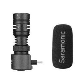 Micrófono Shotgun Saramonic SmartMic+ UC USB Type-C plug para Android