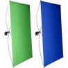 Panel de Fondo Neewer Chromakey Verde/Azul 100x140 cms c/Varillas,Montura para tripié para Celular Ulanzi U-mount 360 grados,Mo