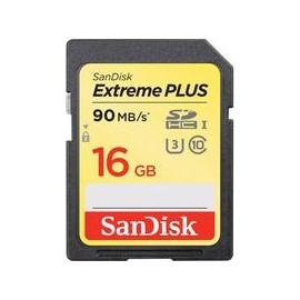 Tarjeta SanDisk Extreme PLUS SDHC de 16GB 90MB/s