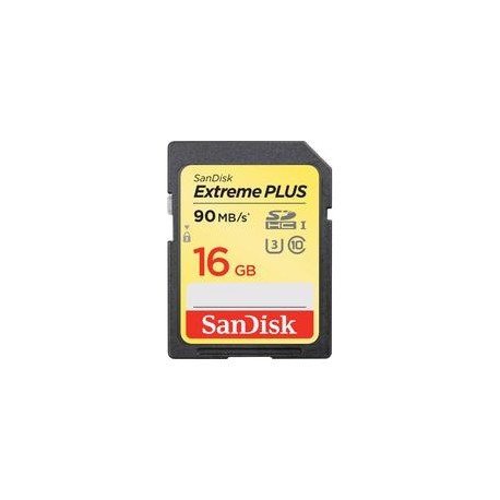 Tarjeta SanDisk Extreme PLUS SDHC de 16GB 90MB/s