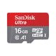 Tarjeta SanDisk Ultra microSDHC de 16GB 98MB/s