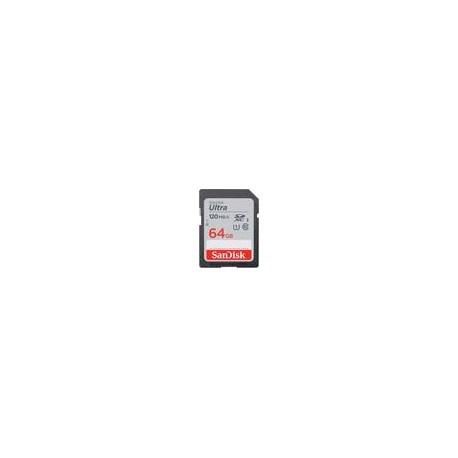 Tarjeta SanDisk Ultra SDXC de 64GB 120MB/s