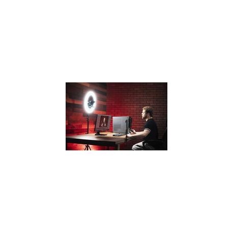 Teleprompter con Aro de Luz de 18" Ikan HomeStream HS-Prompter-RL