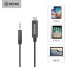 Cable Convertidor Boya BY-K2 3.5mm TRS (male) a Tipo-C  (male),Cable Convertidor Boya BY-K1 3.5mm TRS (male) a Lightning (male)