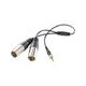 Cable Convertidor Saramonic SR-UM10-CC1 3.5mm TRS a 2 XLR