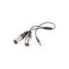 Cable Convertidor Saramonic SR-UM10-CC1 3.5mm TRS a 2 XLR