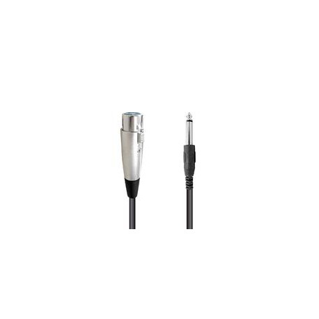 Cable XLR Hembra a Plug Macho Mitzu 6.3m 11-6160