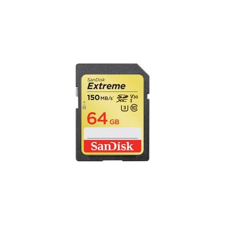 Tarjeta SanDisk Extreme SDXC de 64GB 150MB/s