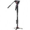 Monopié Manfrotto MVMXPRO500,Tripié Libec TH-X,Micrófono de Mano Acemic MIC1 (Compatible DV-100 y DV-200),Grabador Plug-On para