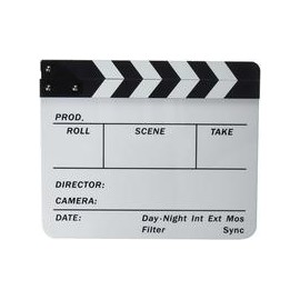 Claqueta Neewer 25 x 30cm Blanco y Negro