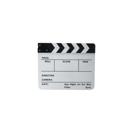 Claqueta Neewer 25 x 30cm Blanco y Negro