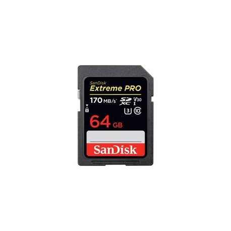 Tarjeta SanDisk Extreme PRO SDXC de 64GB 170MB/s