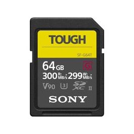 Tarjeta Sony SF-G TOUGH Series SDXC de 64GB R:300MB/s W:299MB/s