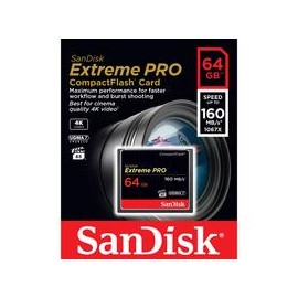 Tarjeta SanDisk Extreme PRO CompactFlash de 64GB UDMA 7 160MB/s 1067x