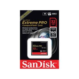 Tarjeta SanDisk Extreme PRO CompactFlash de 32GB UDMA 7 160MB/s 1067x