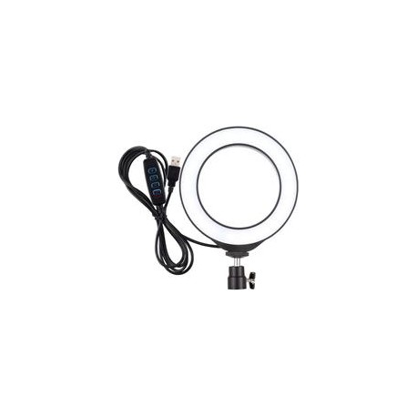 Lámparas Anillo Mini 5" Puluz con ball head,Minitripié y Selfie Stick Vidpro MP-15 con control Bluetooth,Minitripié y Pistol Gr