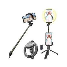 Lámpara Anillo Ouyawi 6" con Mini Tripié y Selfie Stick