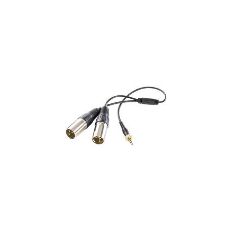 Cable Convertidor Saramonic SR-UM10-CC1 3.5mm TRS a 2 XLR