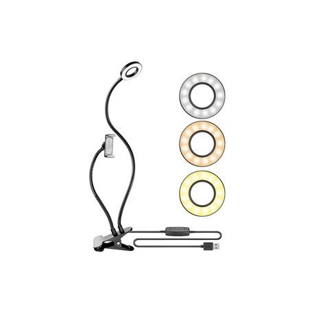 Soporte con Lámpara para Celular Neewer con Pinza