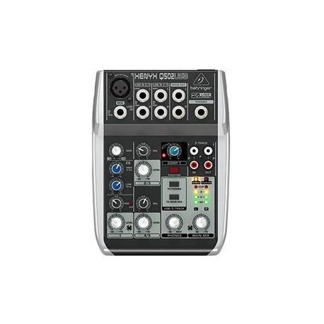 Mixer de Audio Behringer Xenyx Q502USB,Minitripié y Selfie Stick Vidpro MP-15 con control Bluetooth,Minitripié y Pistol Grip Vi