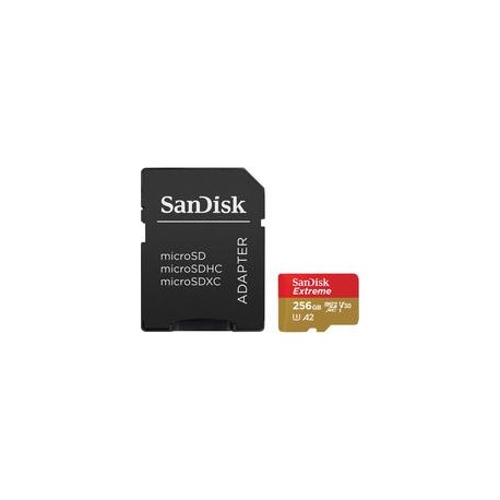 Tarjeta SanDisk Extreme microSDXC de 256GB V30 U3