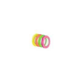 Kit de 4 Cintas Impact Neon Spike 0.5"x20yds (Verde, Rosa, Amarillo y Naranja)