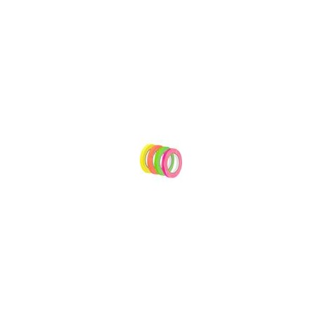 Kit de 4 Cintas Impact Neon Spike 0.5"x20yds (Verde, Rosa, Amarillo y Naranja)