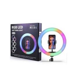 Lámpara de Anillo de 12" RGB MJ33 con Pedestal