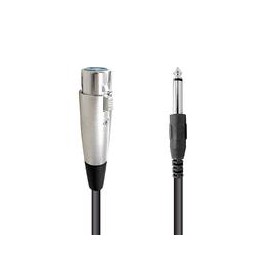 Cable XLR Hembra a Plug Macho Mitzu 6.3m 11-6160
