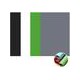 Juego de 4 Rollos de Papel 70x120 cms (Negro, Blanco, Gris, Verde)