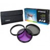 Kit de 3 Filtros Polaroid 55mm (UV, Circular Polarizado y Florescent)