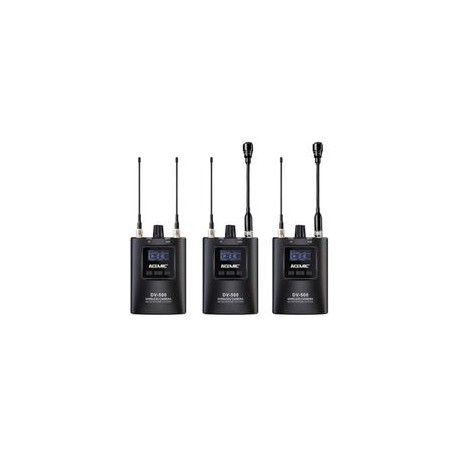 Kit Dual Lavalier Inalámbrico Acemic DV-500