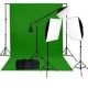 Kit Faithwinning VL-2057 PLUS: 2 Cajas Suavizadoras, 1 Lámpara Pelo, 3 Pedestales, Portafondos, Tela Chroma y Estuche